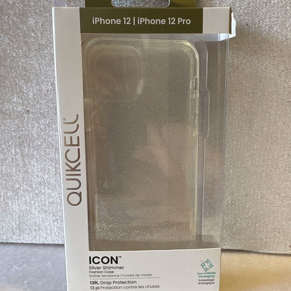 Iphone 12 Pro White Glitter Glitter Phone Case